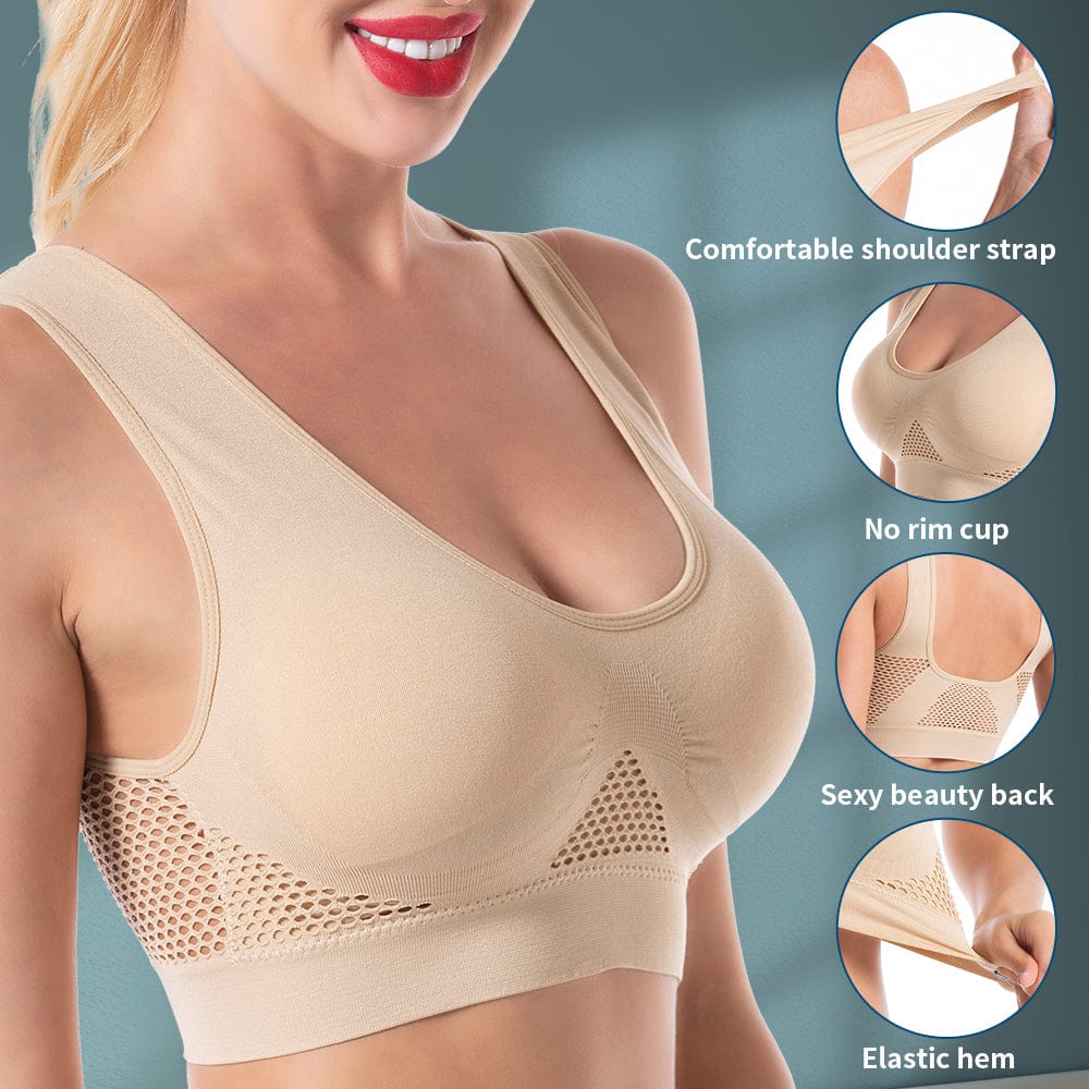 Women's Cotton Solid Non Padded Air Bra (Pack of 3)